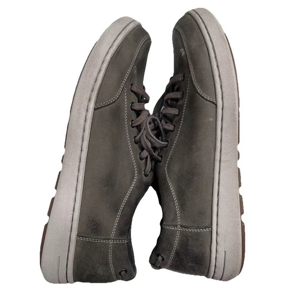 Dansko Vaughn Mens US 13.5-14 EU 47 Gray Milled Nubuck Leather Walking Shoe